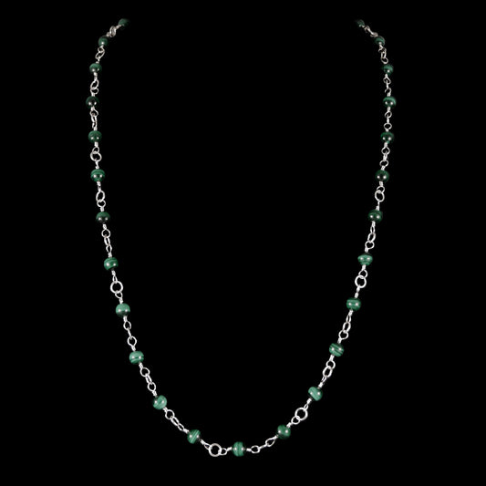 NSM24B1 - GREEN PRINCESSES - NECKLACE